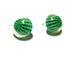green candy earrings