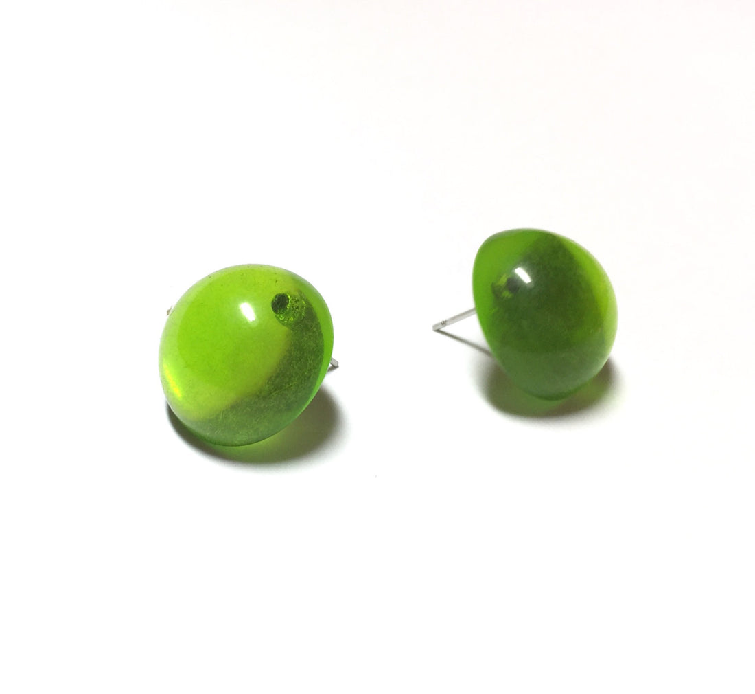 neon green earrings