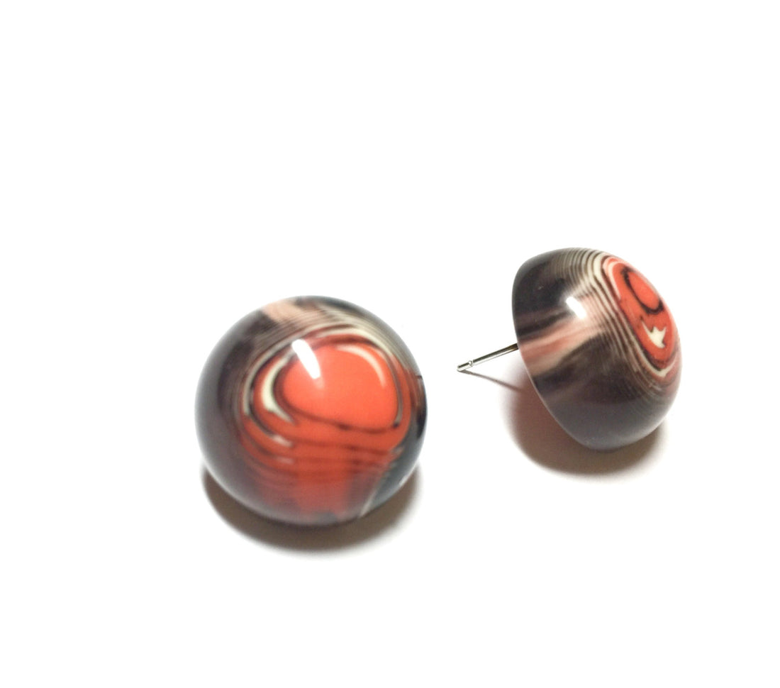 dark orange earrings