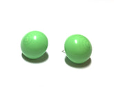 light green button studs