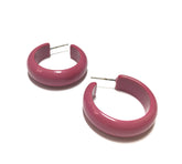 dark pink earrings