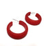 red translucent hoops