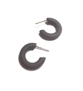 grey hoop earrings