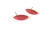 cherry red marquis studs