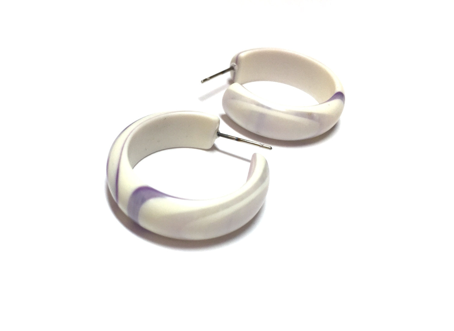 purple white hoops
