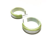 chartreuse hoop earrings
