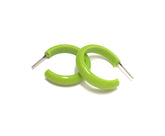 small neon green hoops