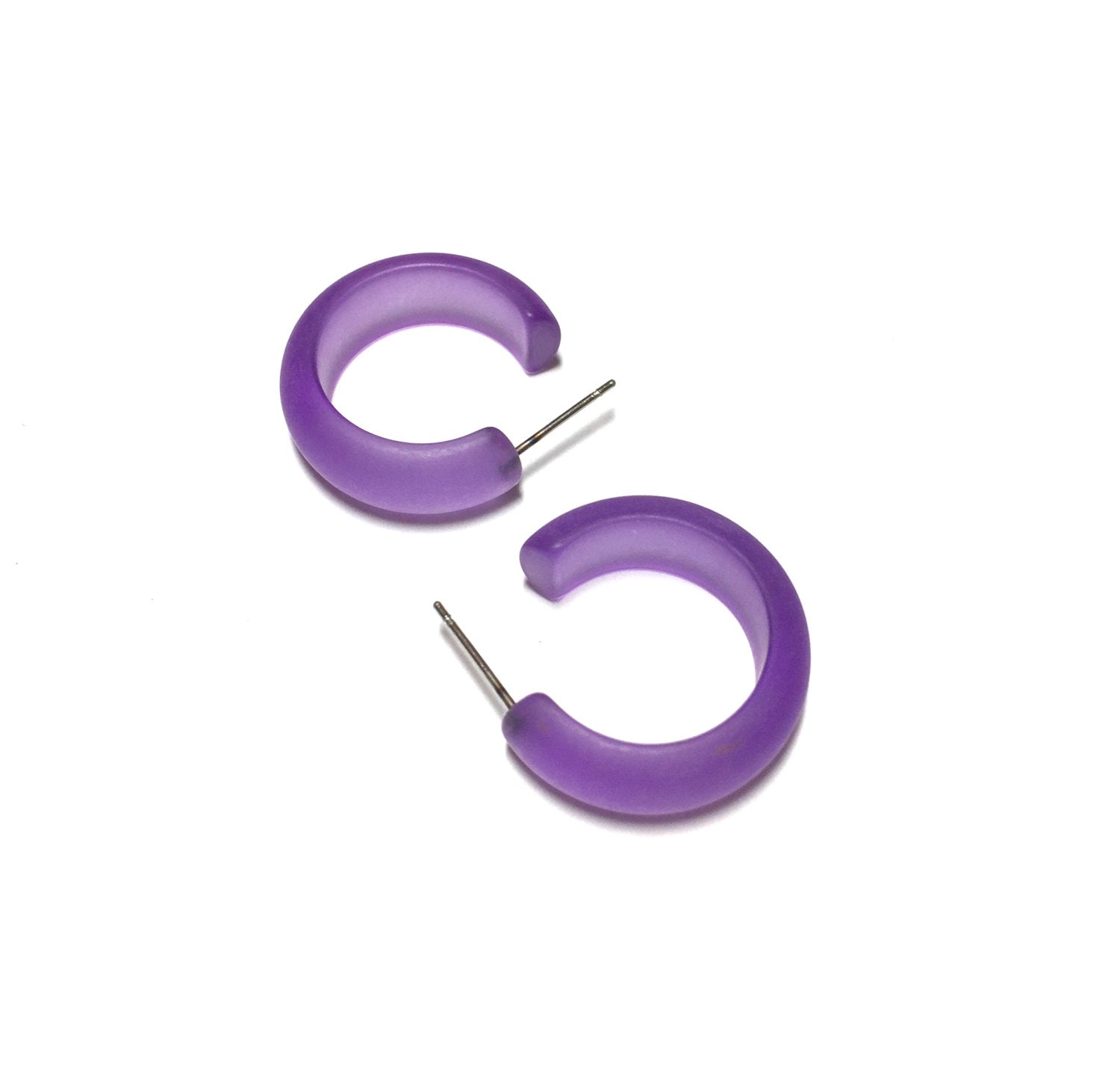 purple fashion earrings