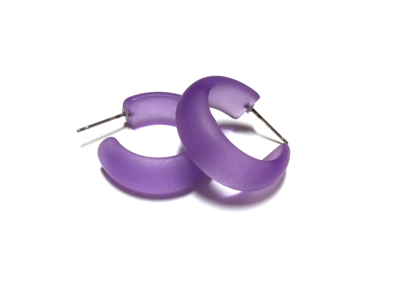 frosted purple hoops