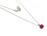 red chain necklace