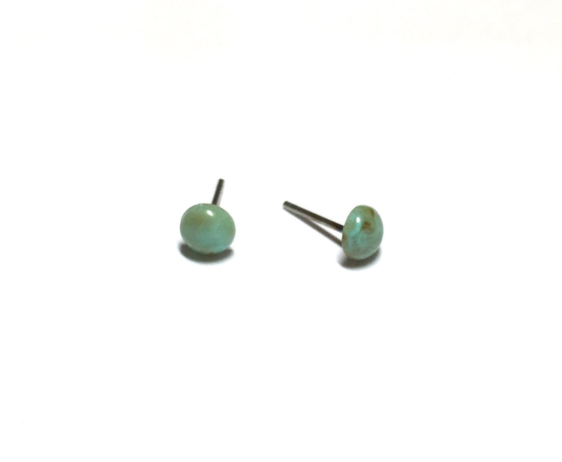 tiny turquoise earrings
