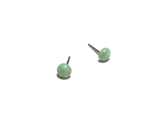 teeny turquoise stud earrings
