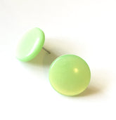 pastel green moonglow earrings
