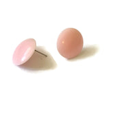 light pink flat earrings