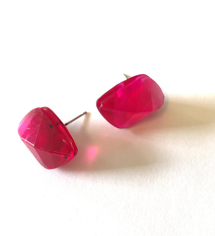 small pink earings