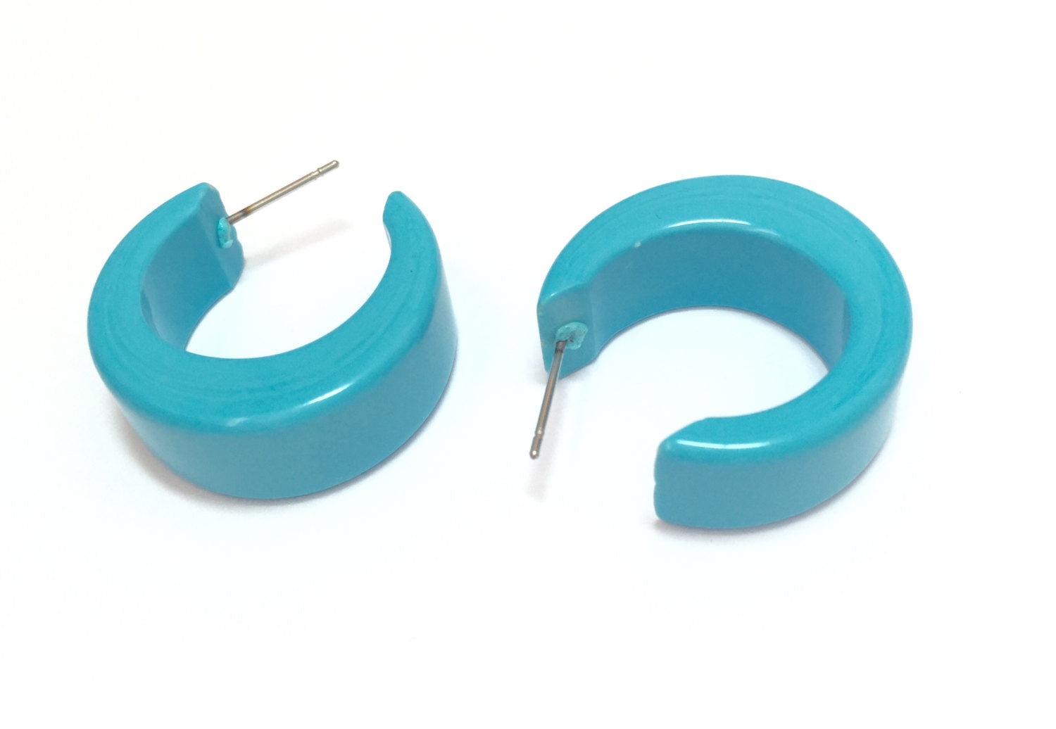 turquoise earrings lucite