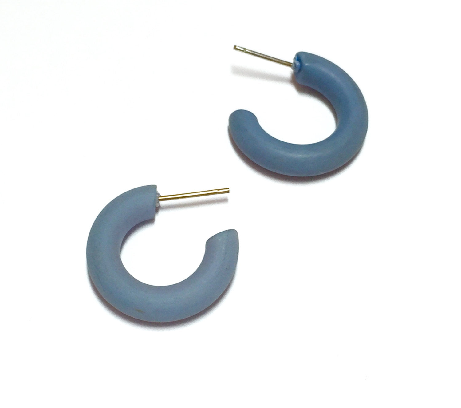 tiny lucite hoop earrings