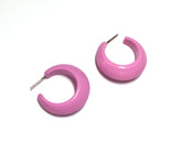 mod pink earrings