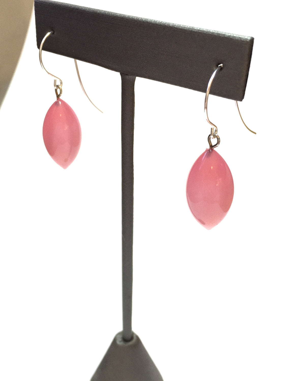 pink drop earrings jewelry