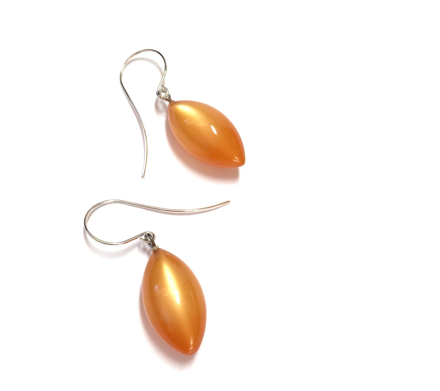 pumpkin orange earrings