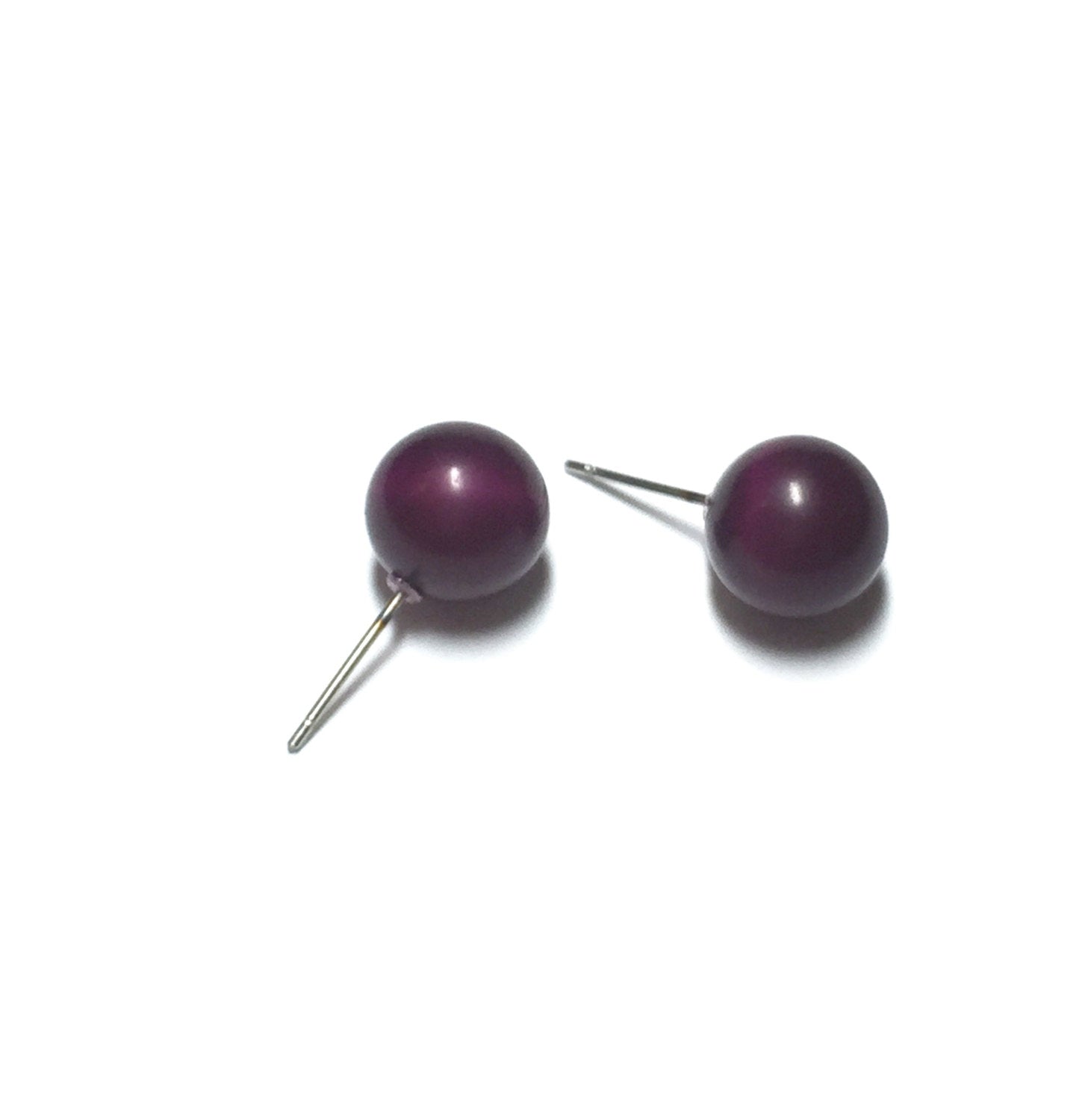 eggplant moonglow earrings