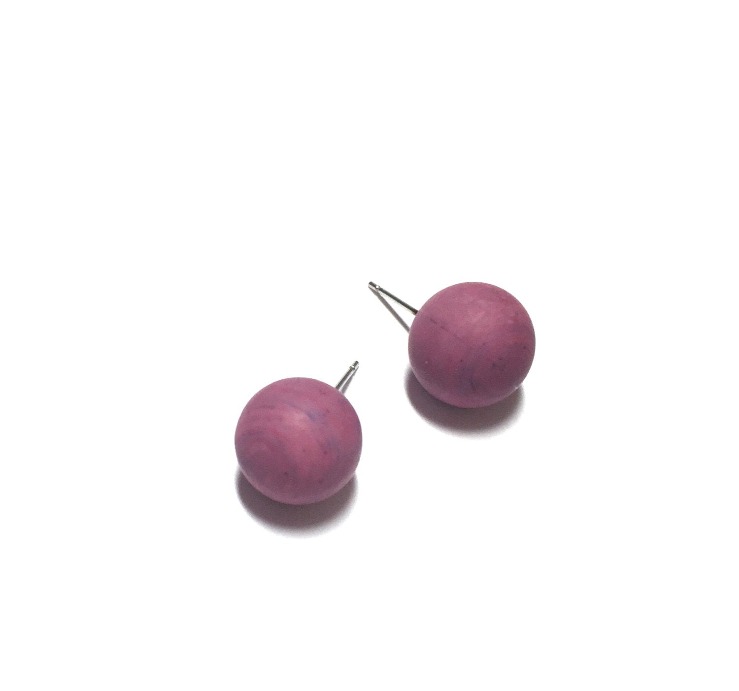 violet post earrings