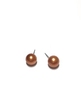 copper stud earrings
