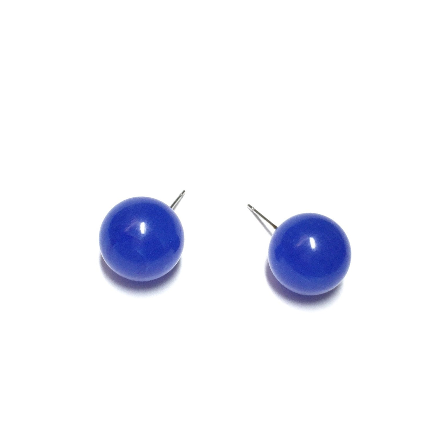 vintage blue earrings