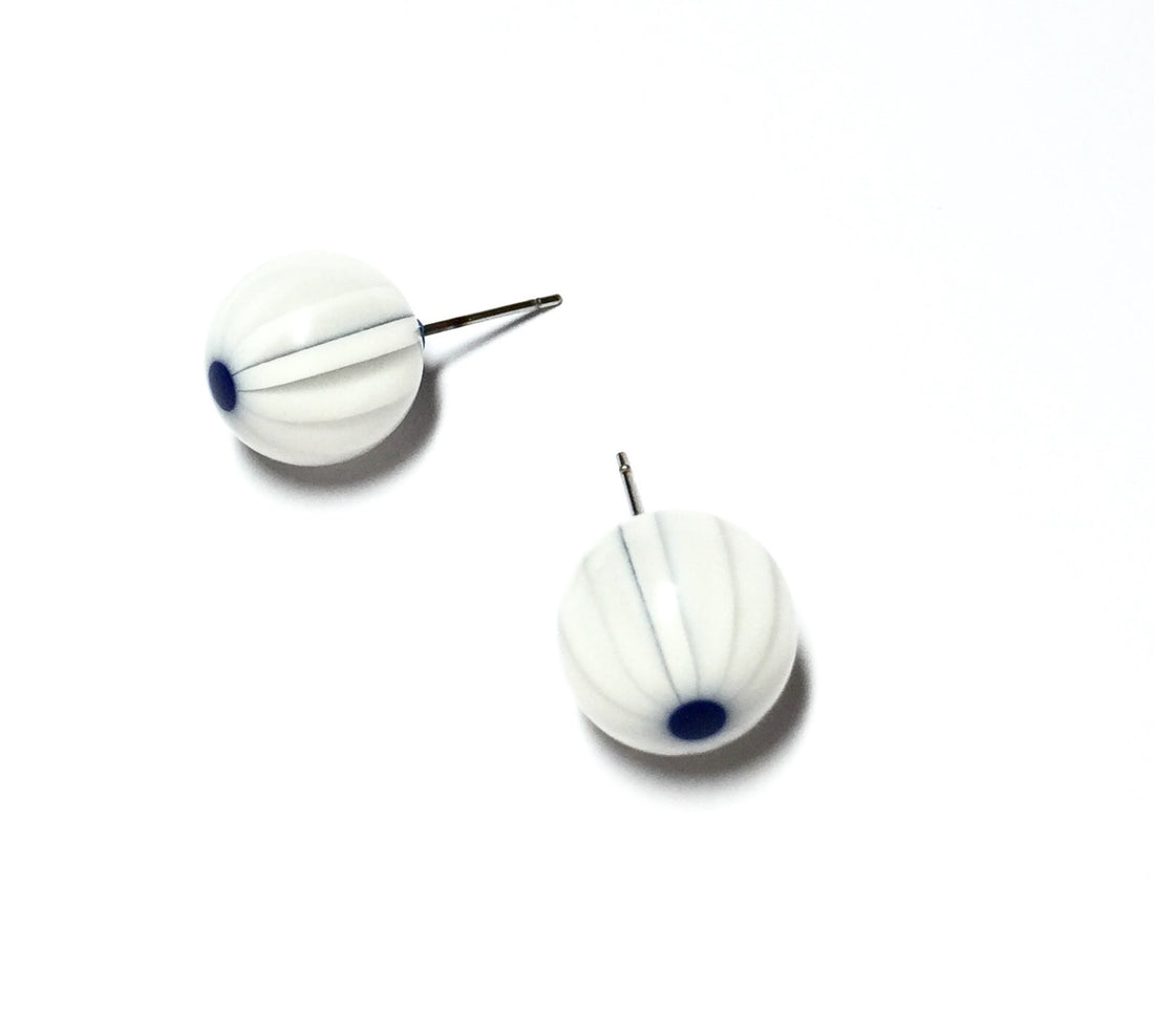 white stripe studs