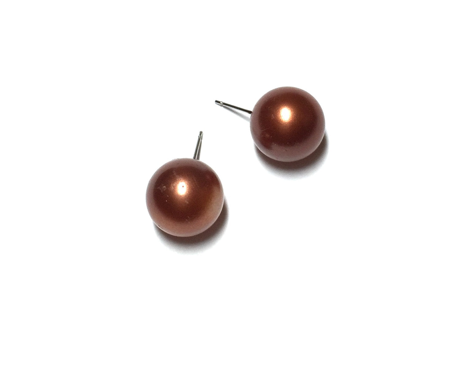 bright copper earrings