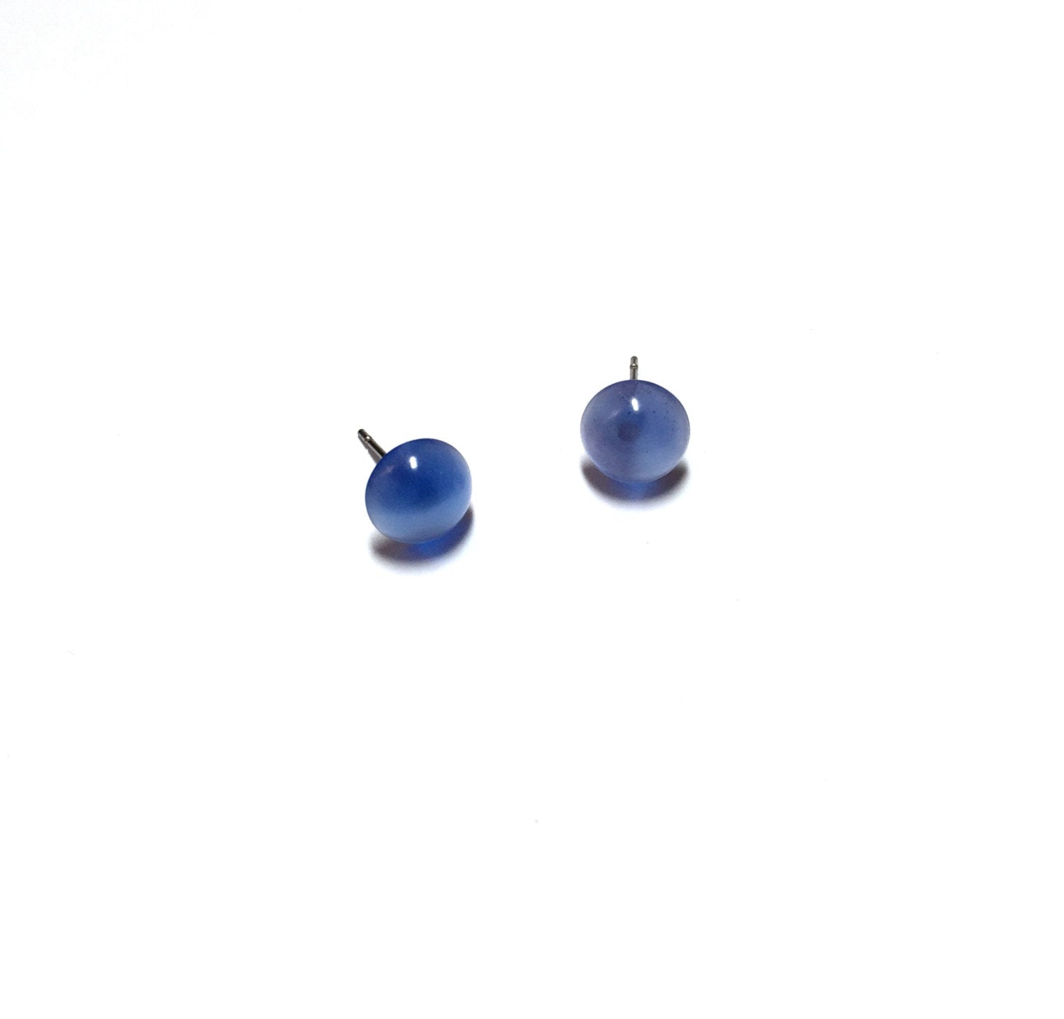 bright blue moonglow studs