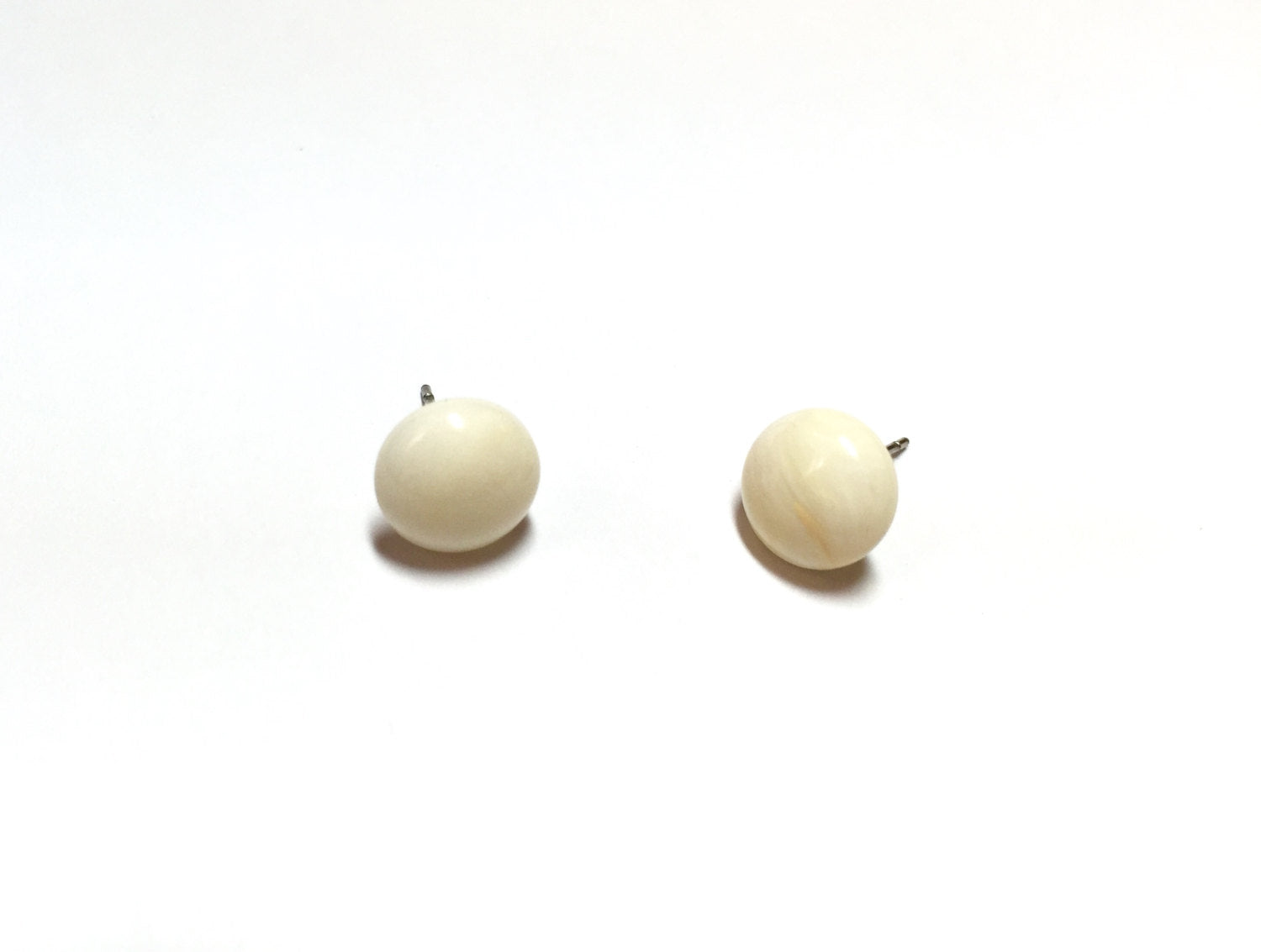 marbled ivory studs