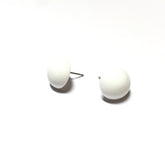 white vintage earrings