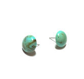 marbled turquoise studs