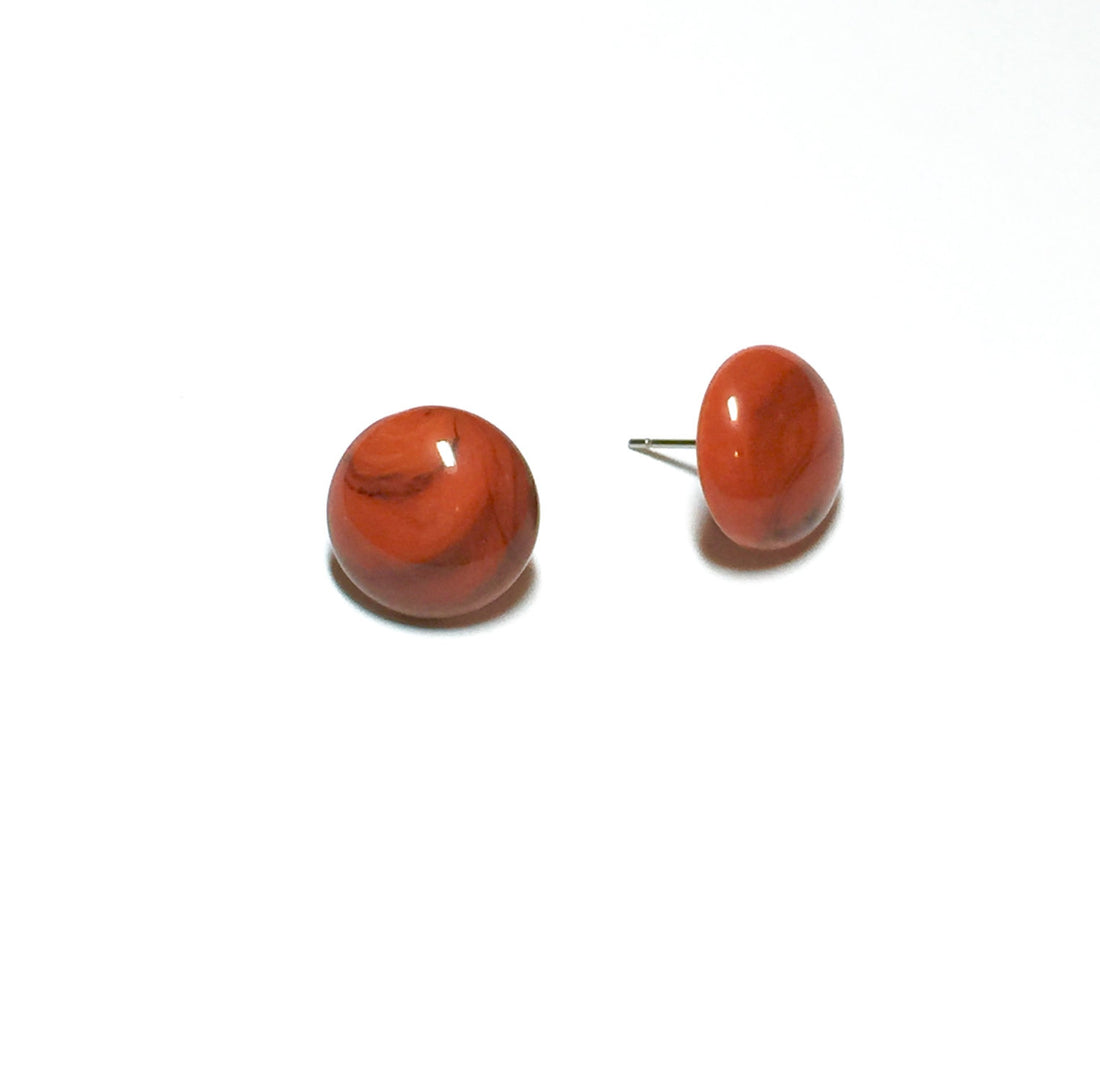 vintage coral studs