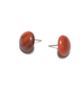 retro lucite coral earrings