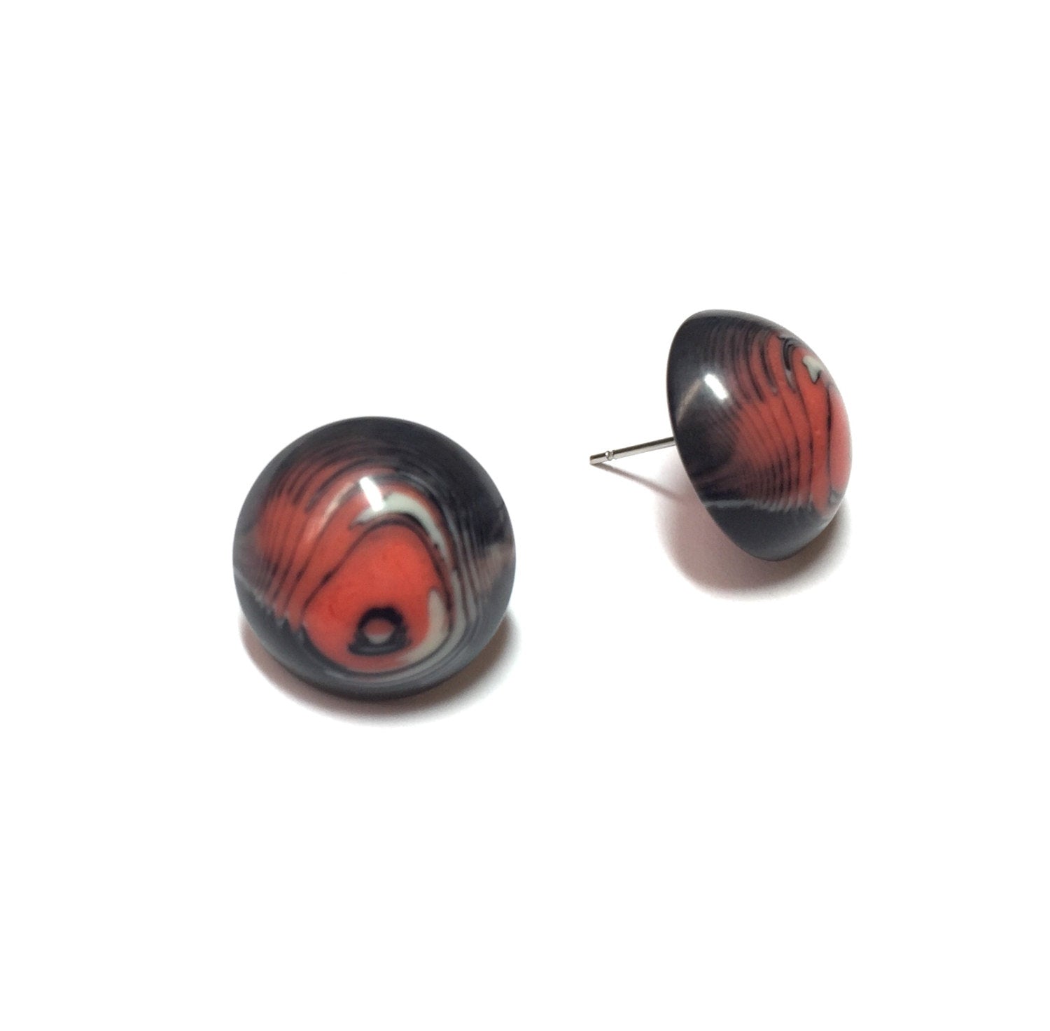 marbled lucite studs