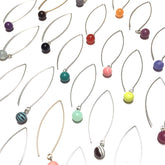 long colorful drop earrings