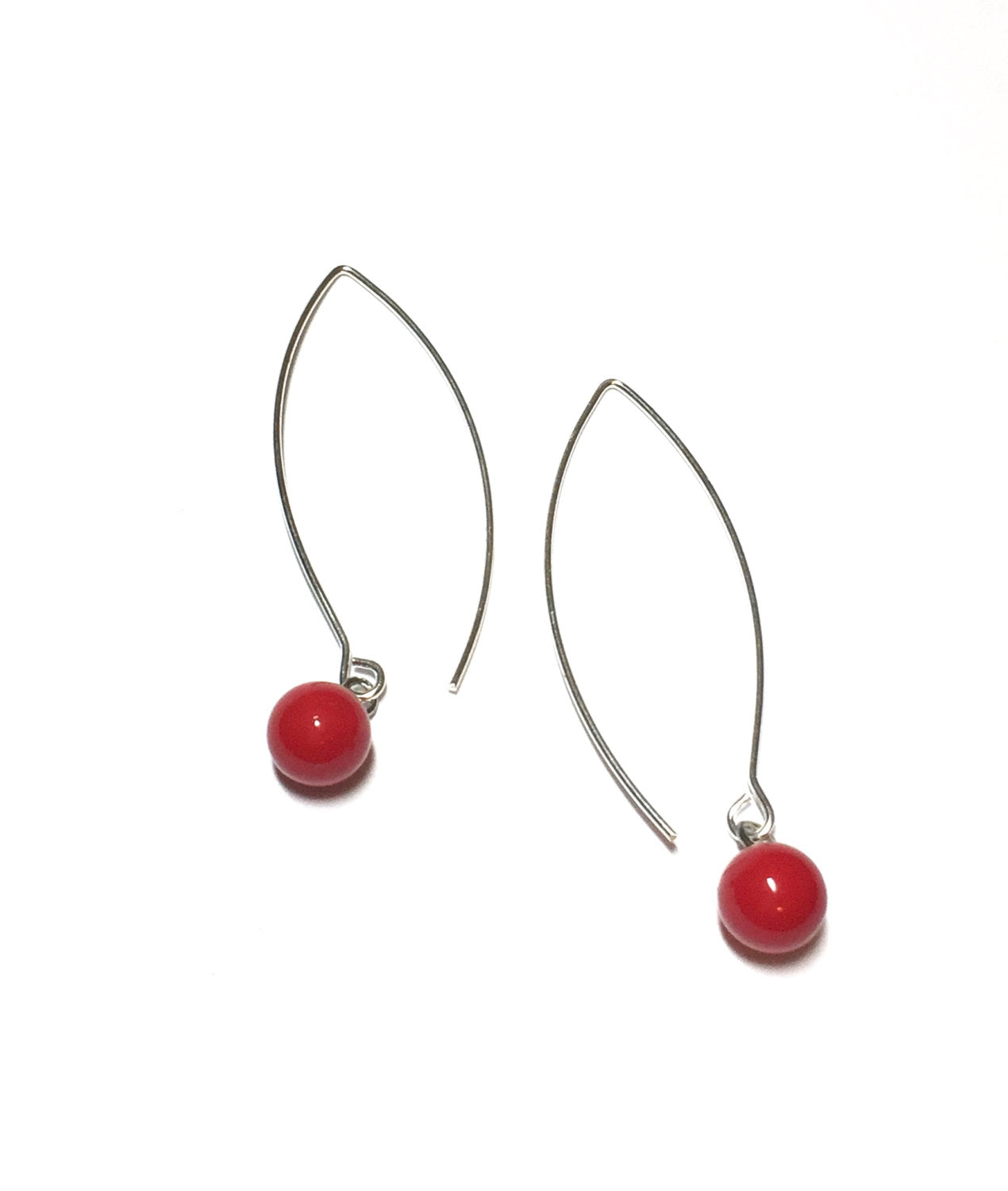 long red earrings