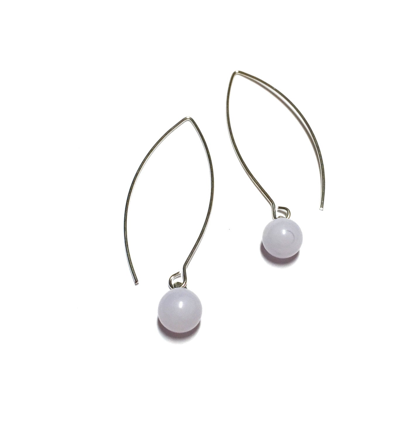 light purple long earrings