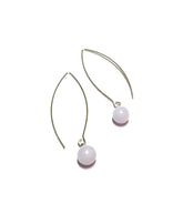lilac raindrop earrings