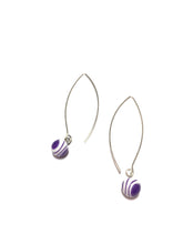 purple earrings long