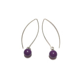 dark purple lucite earrings