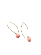 pink raindrop earrings
