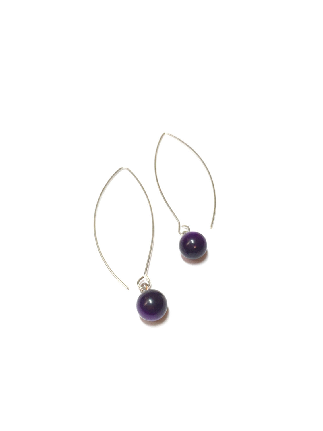 dark purple earrings