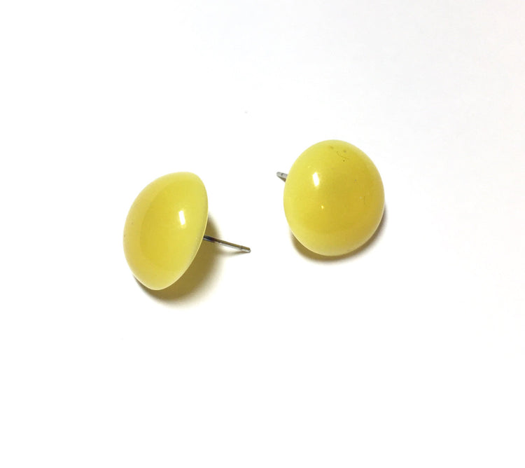 pastel yellow stud earrings
