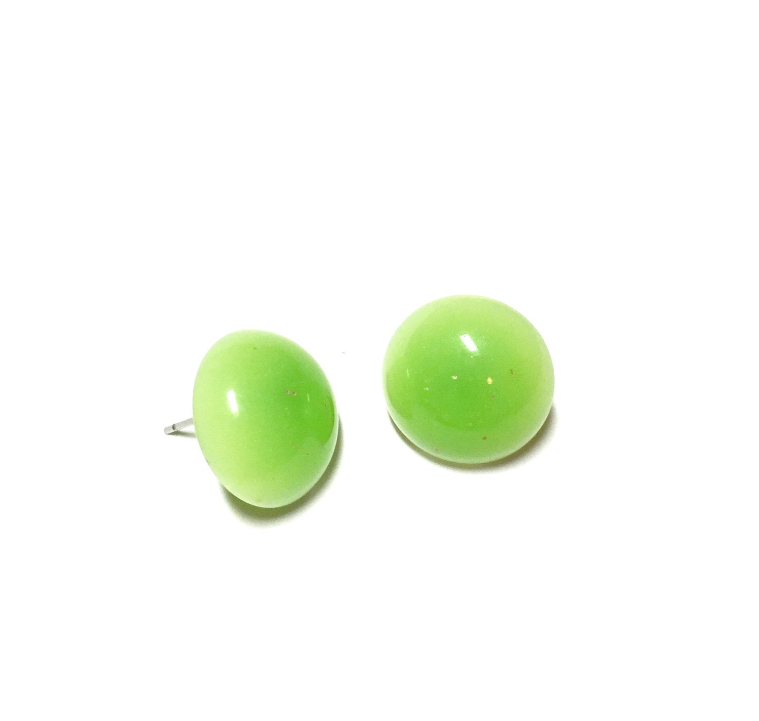 chartreuse green earrings
