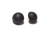 black lucite earrings