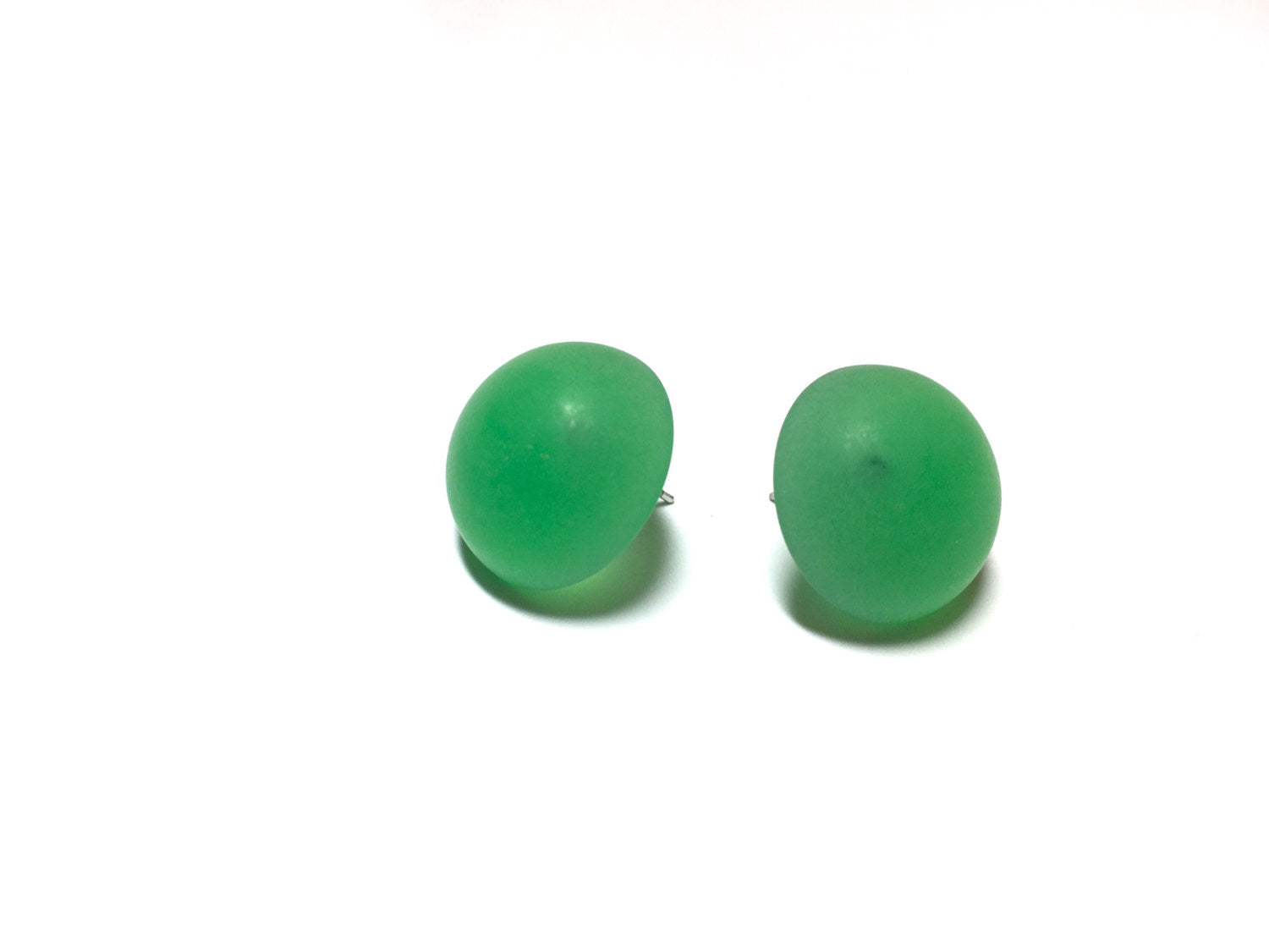 green frosted studs