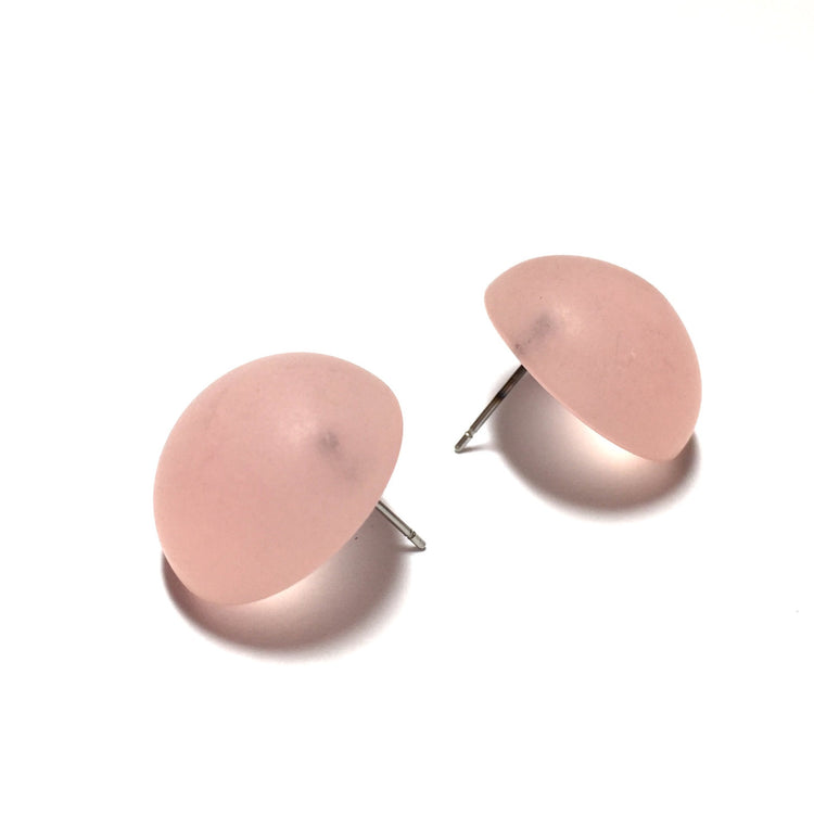 pink frosted studs